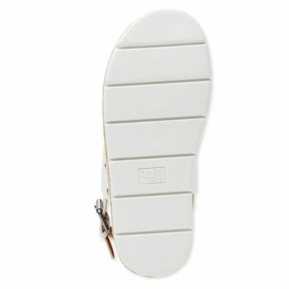 ❤️Time and Tru White Platform Espadrille Sandals New size 9.5 Comfort Flatform - Picture 9 of 10